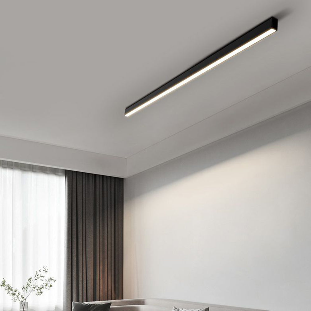 Minimalist Linear Black LED Ceiling Light
