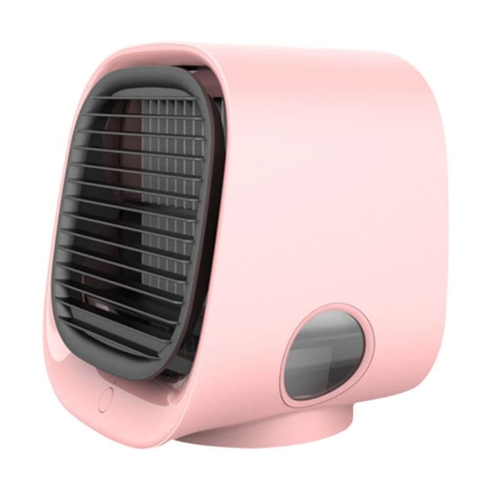 Mini 2-in-1 Air Cooler & Humidifier – Portable USB Desktop Fan with LED Light