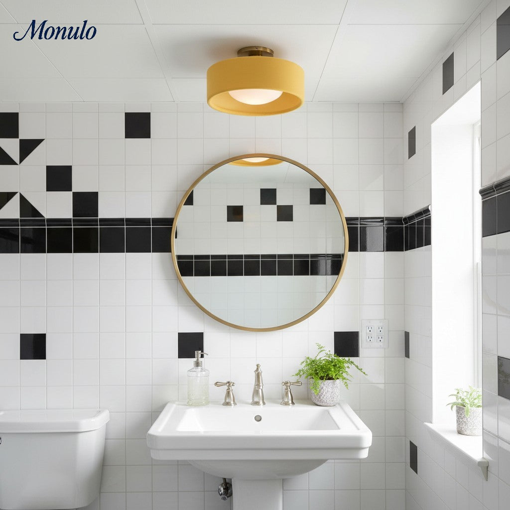 Porcelain Flush Mount Ceiling Light