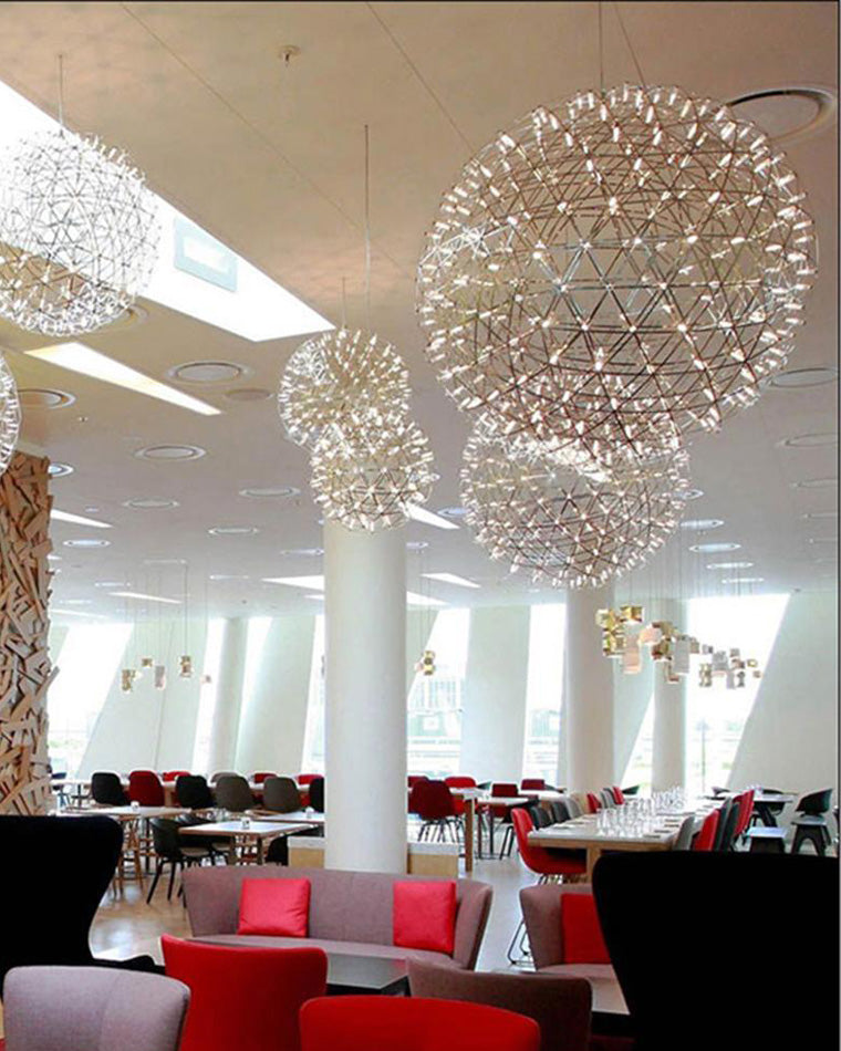 Designer LED Sphere Chandelier with Adjustable Height