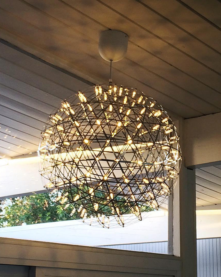 Designer LED Sphere Chandelier with Adjustable Height