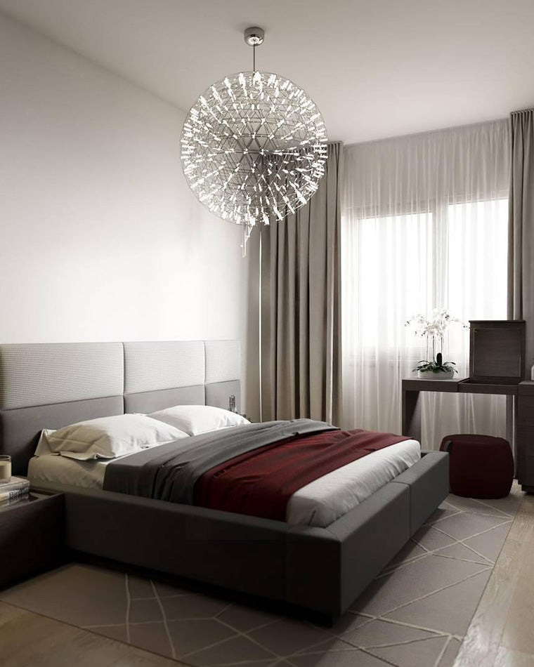 Designer LED Sphere Chandelier with Adjustable Height