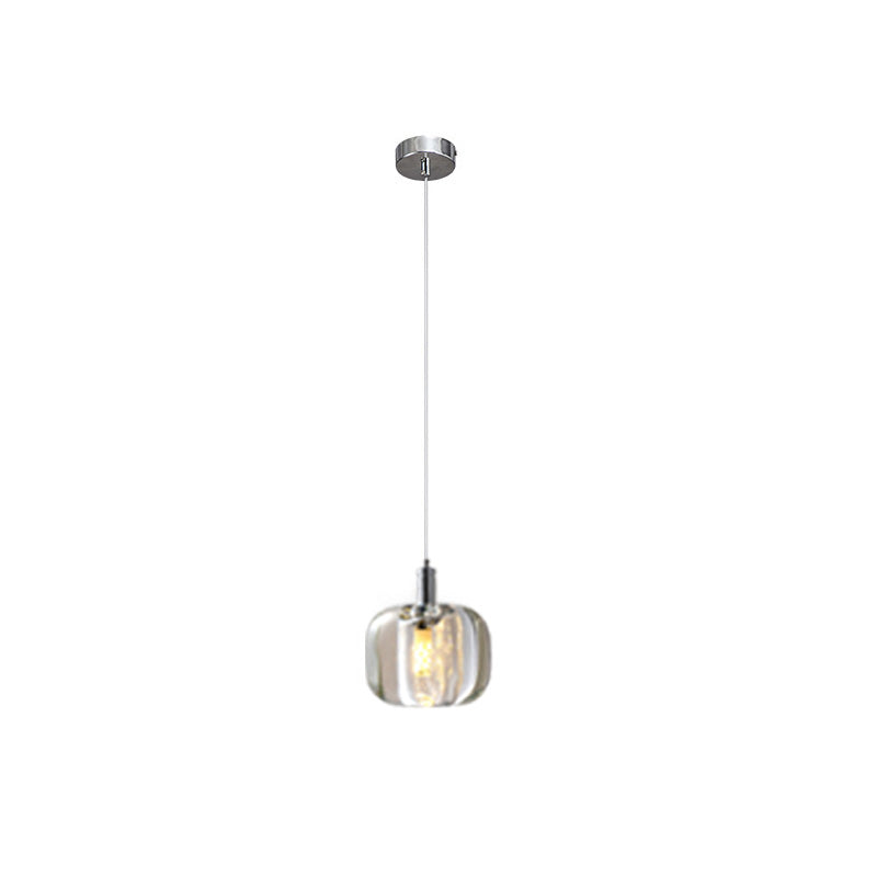 Modern Coloured Glass Multi Pendant Chandelier