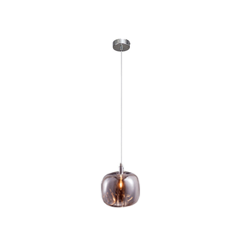 Modern Coloured Glass Multi Pendant Chandelier