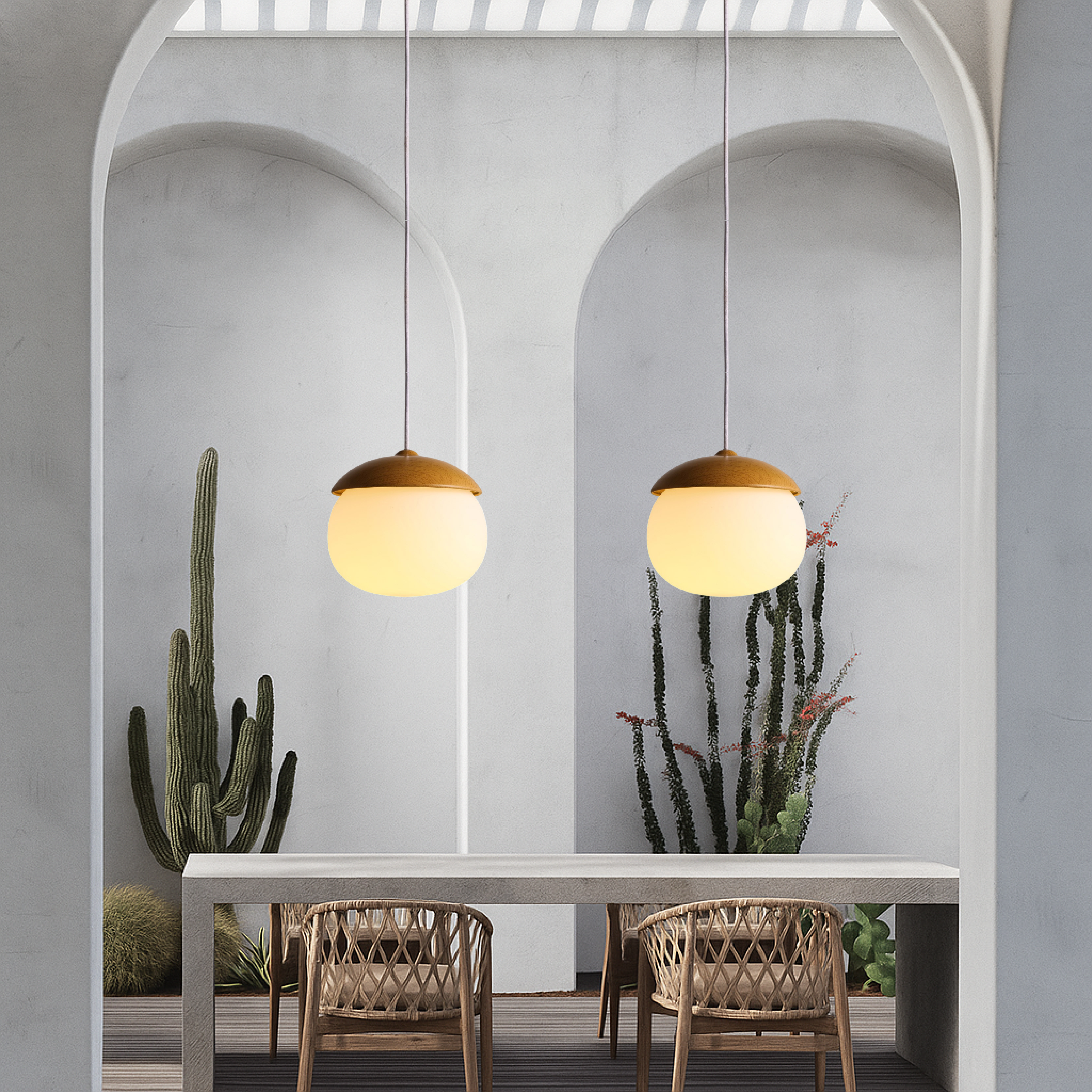 Nordic Wooden Pendant Light