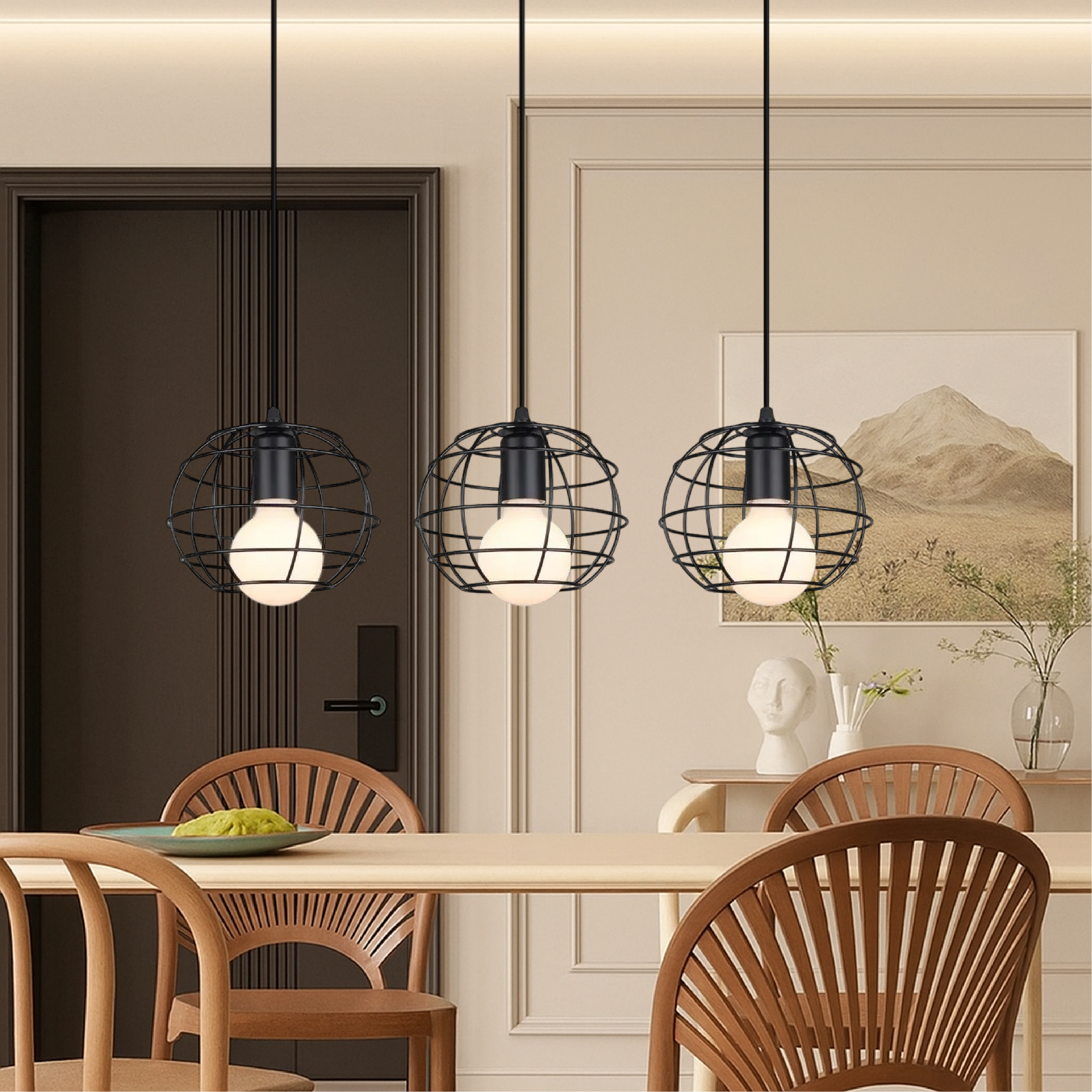 3-Head Dining Table Pendant Light