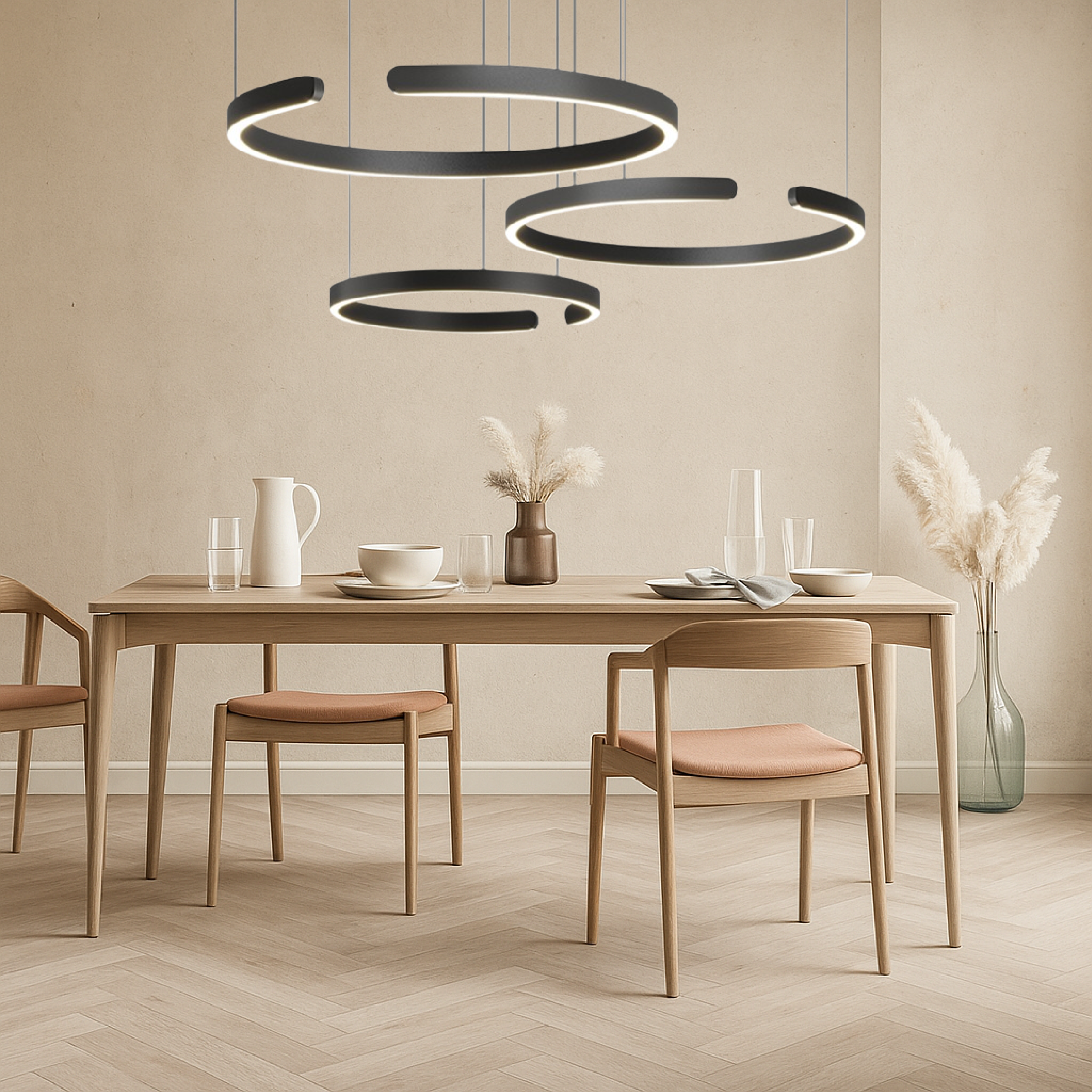 3-Rings  Scandinavian Pendant Light