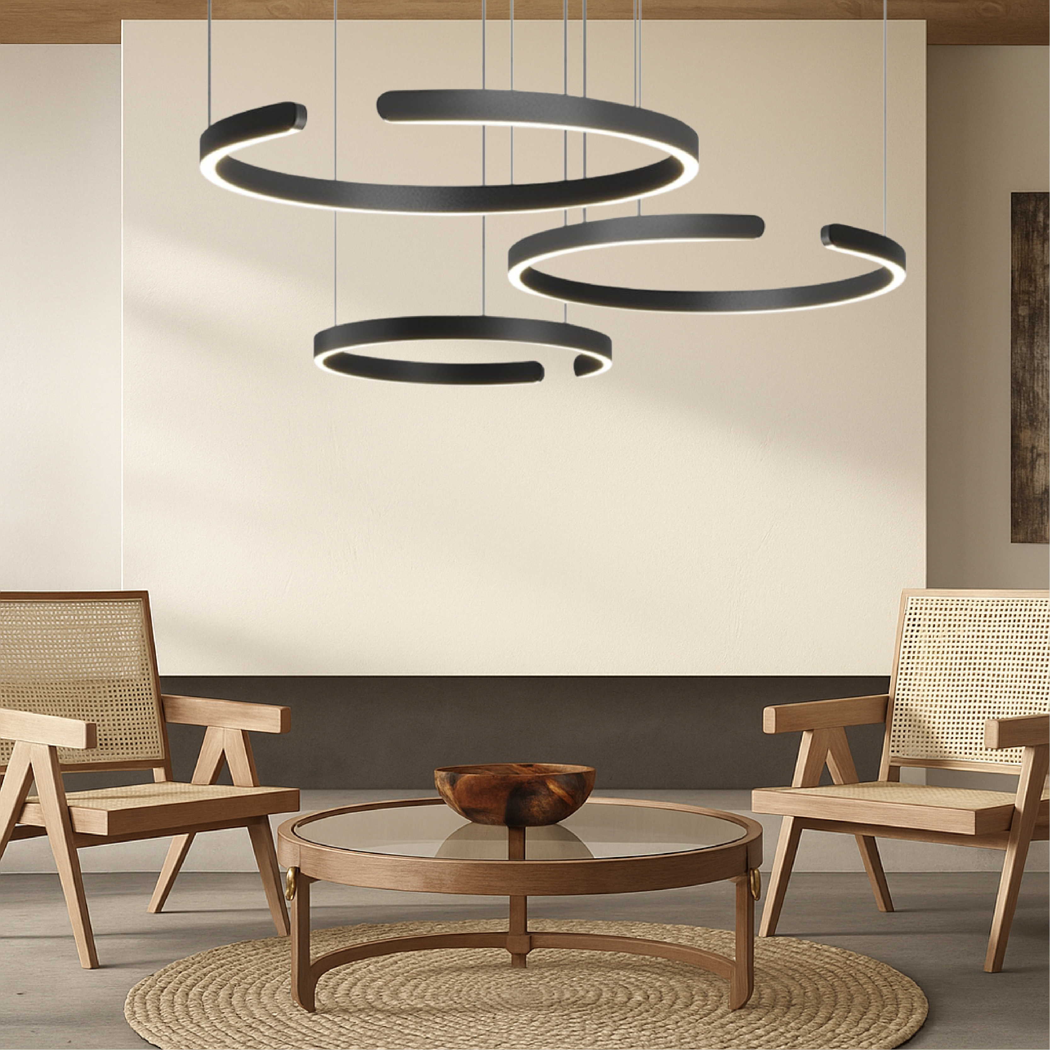 3-Rings  Scandinavian Pendant Light