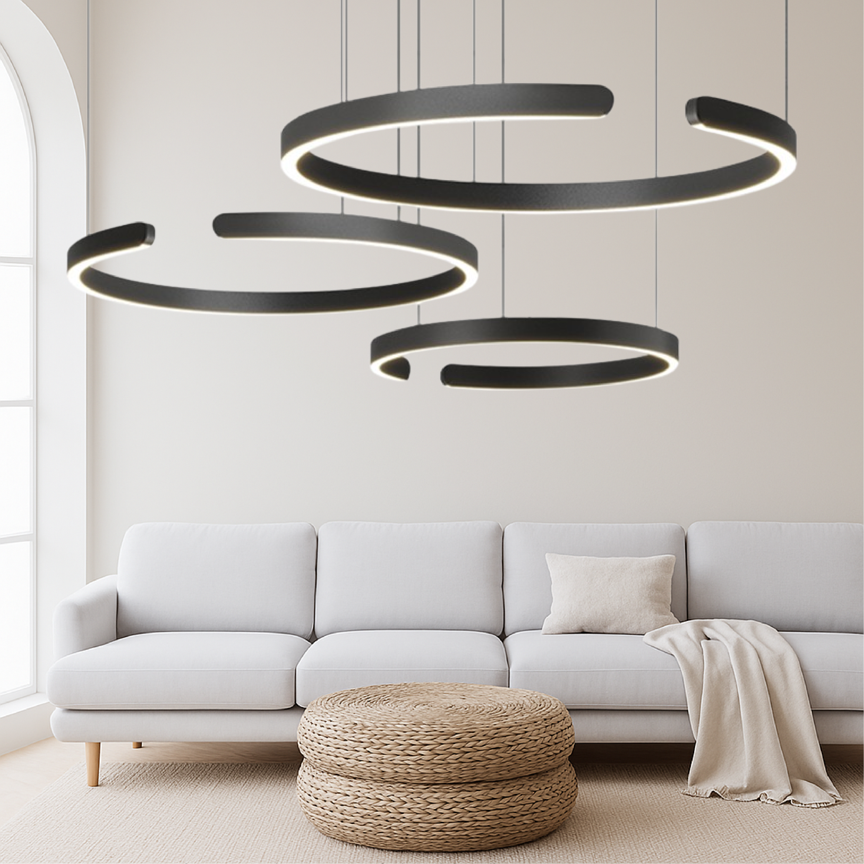 3-Rings  Scandinavian Pendant Light