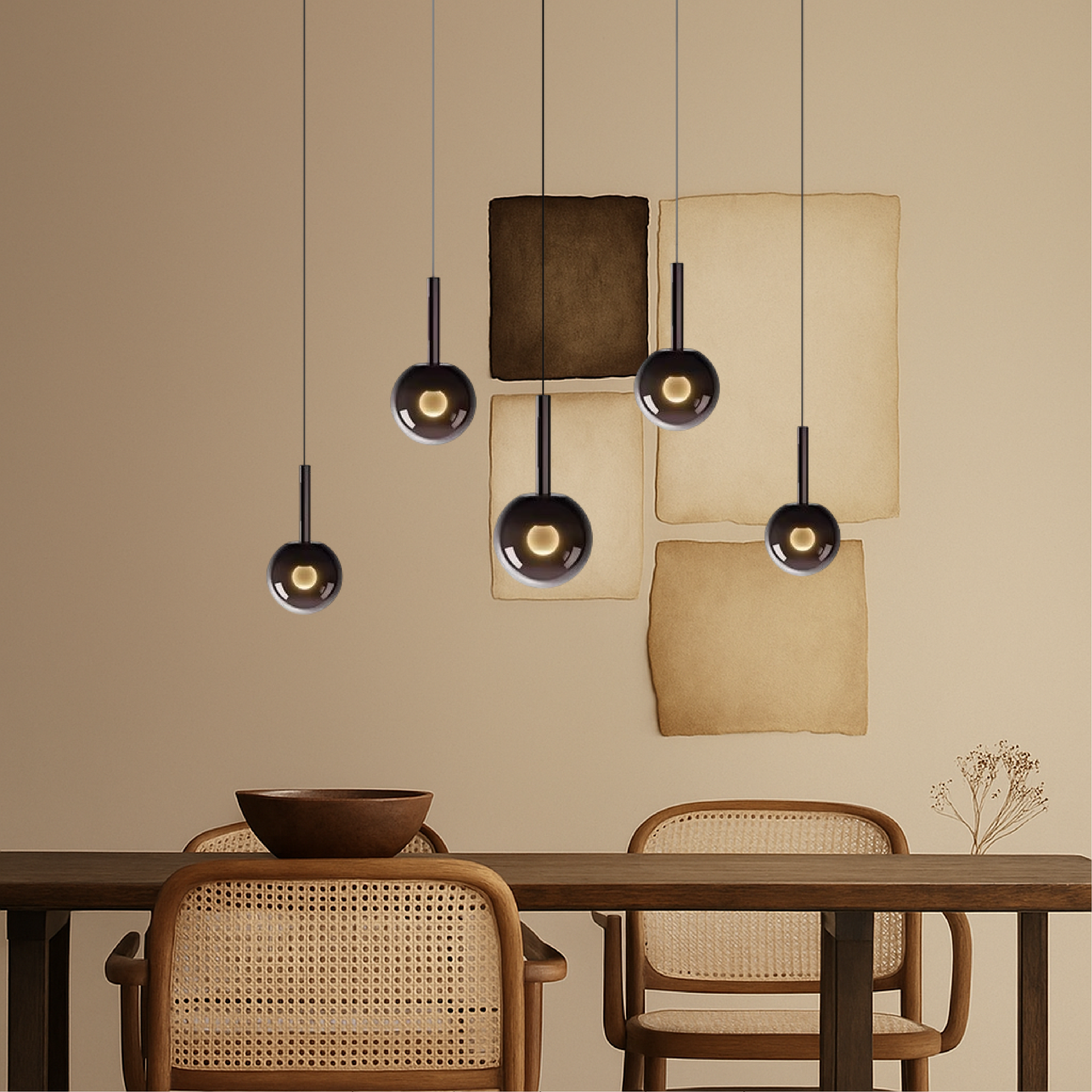 Nordic Scandinavian Glass Pendant Light