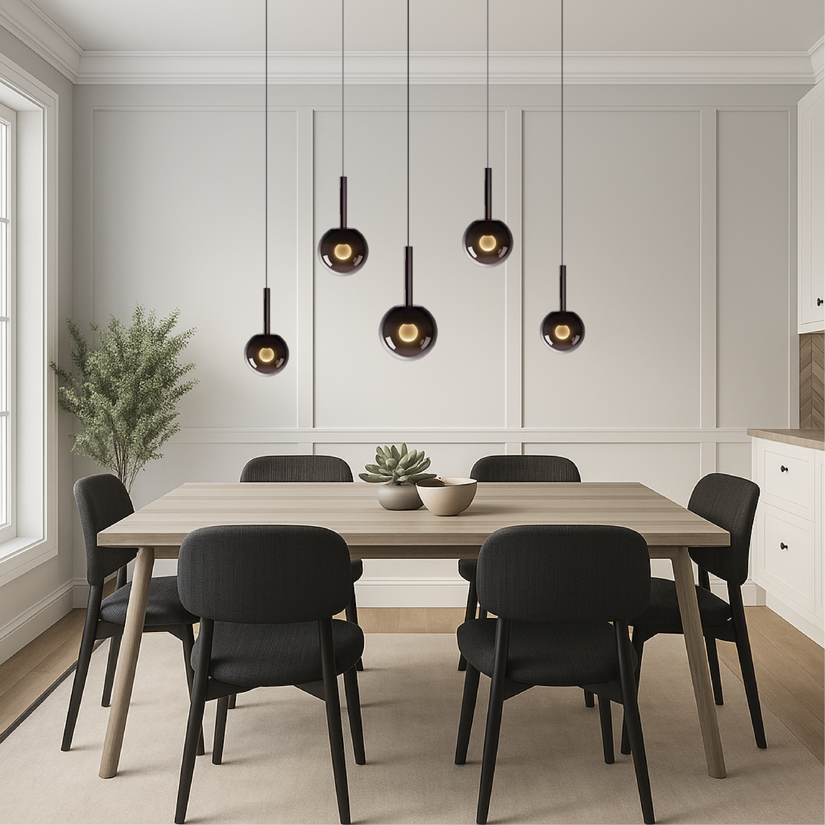 Nordic Scandinavian Glass Pendant Light