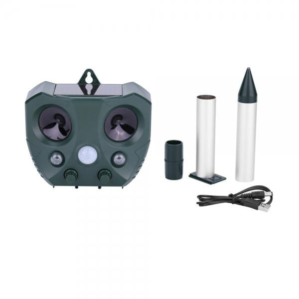 Outdoor Ultrasonic Pest Repeller with Motion Sensor