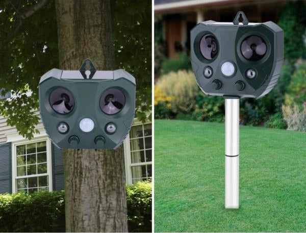 Outdoor Ultrasonic Pest Repeller with Motion Sensor