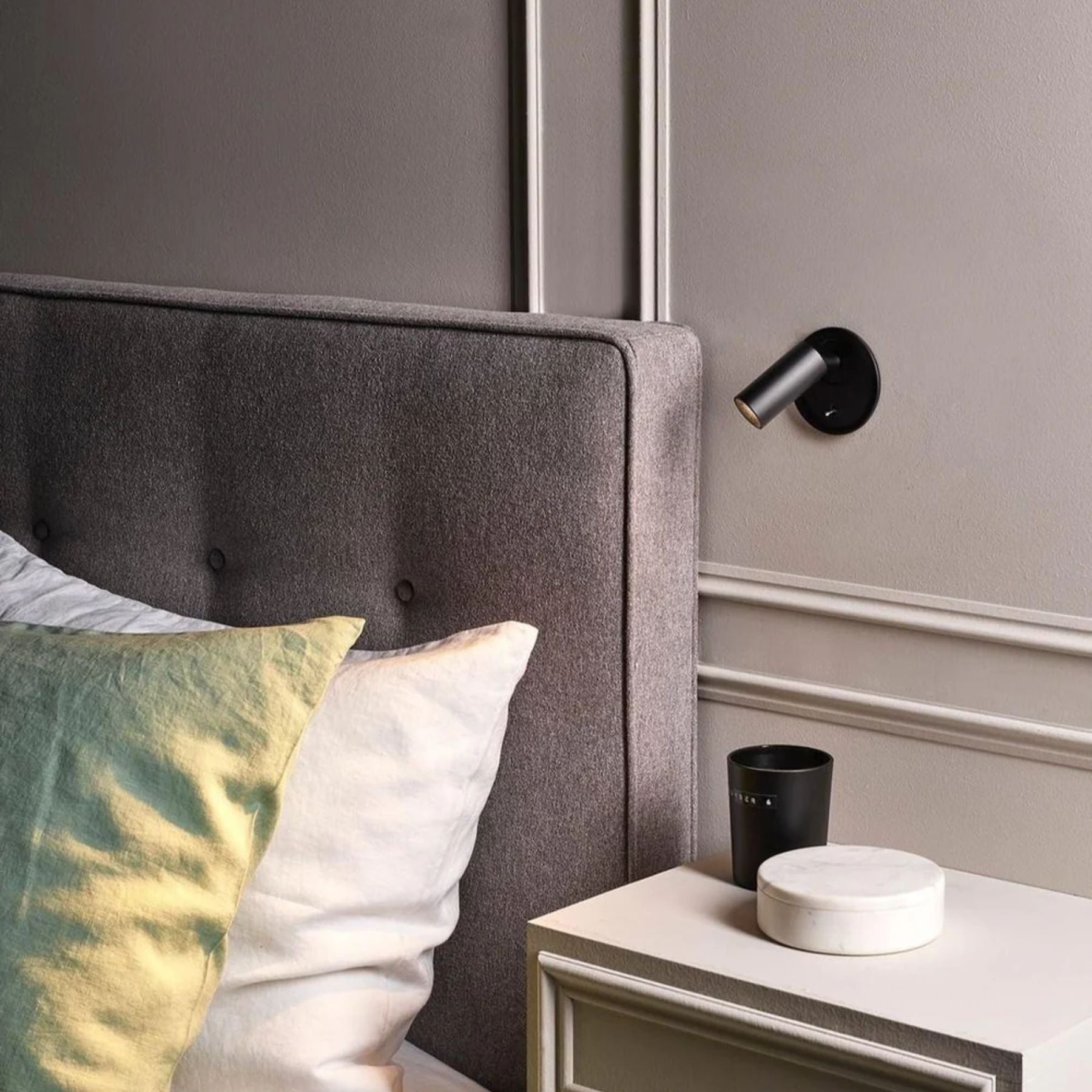 Adjustable Metal Wall Reading Lamp with Cylindrical Head