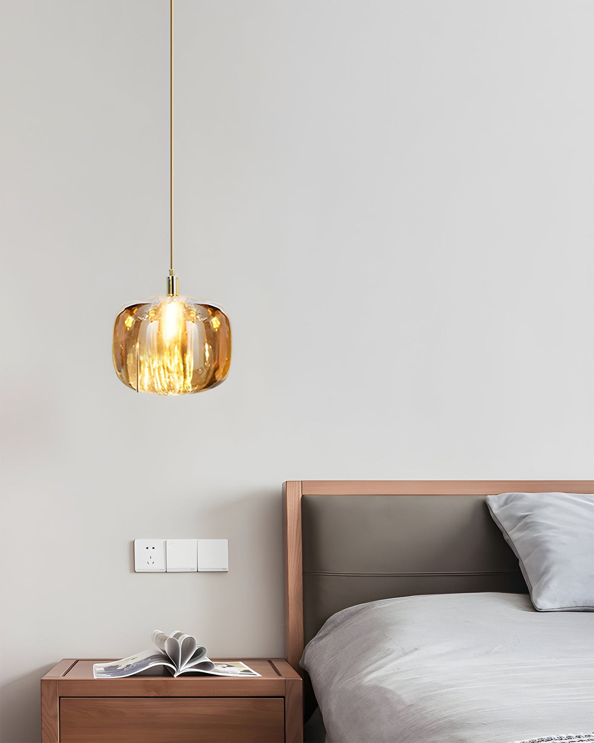 Modern Coloured Glass Multi Pendant Chandelier