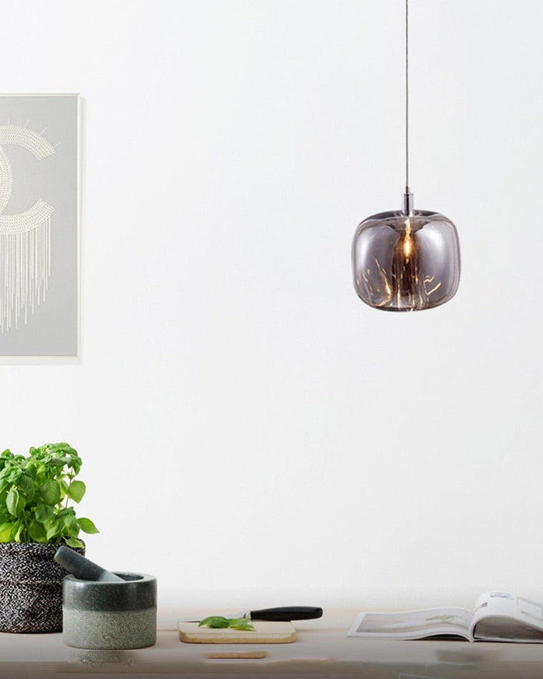 Modern Coloured Glass Multi Pendant Chandelier