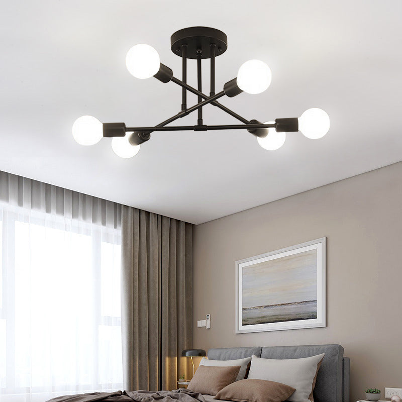 Lustre LED moderne semi-plafonnier pour le salon