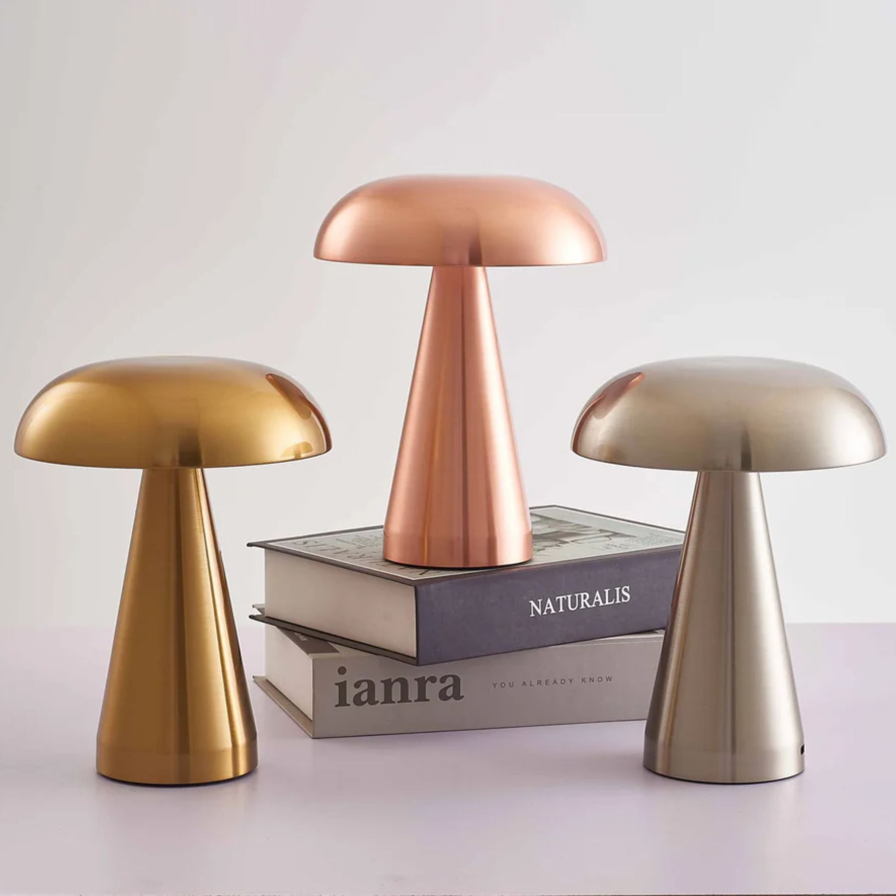 Metal Mushroom Table Lamp