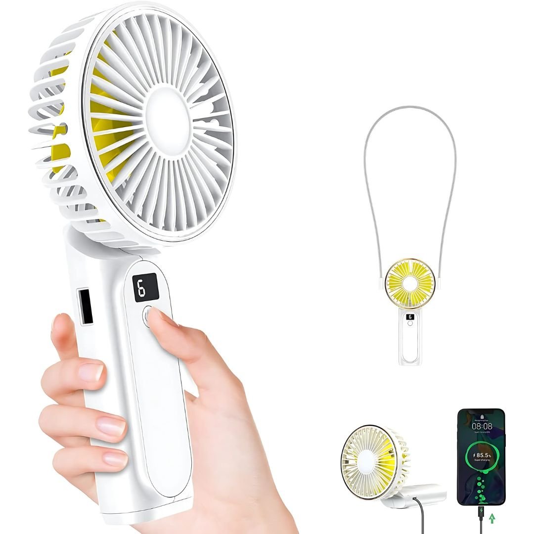 Mini Handventilator – Draagbare USB Oplaadbare Zakventilator