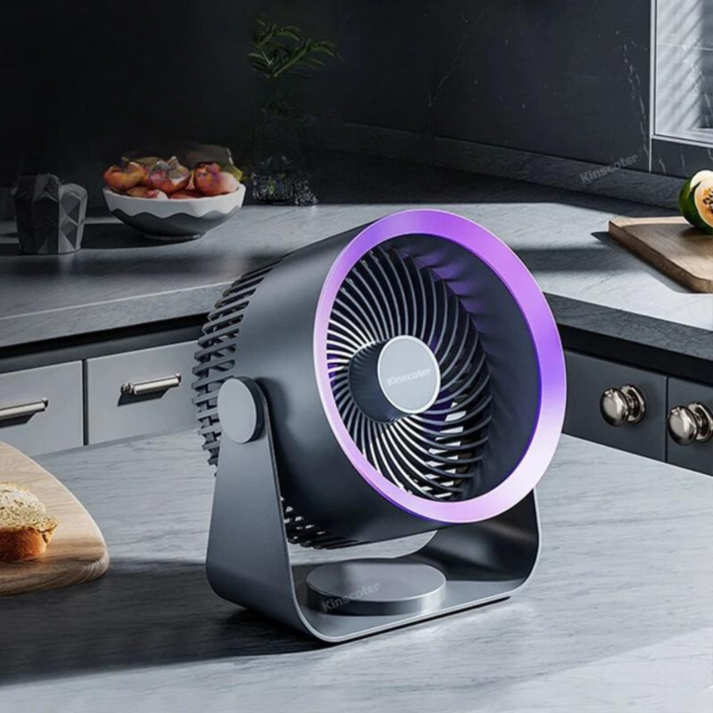 Draagbare Tafelventilator met Kantelstand en Circulaire Luchtopening