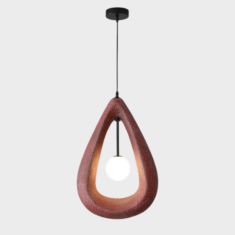 Japandi ovale hanglamp