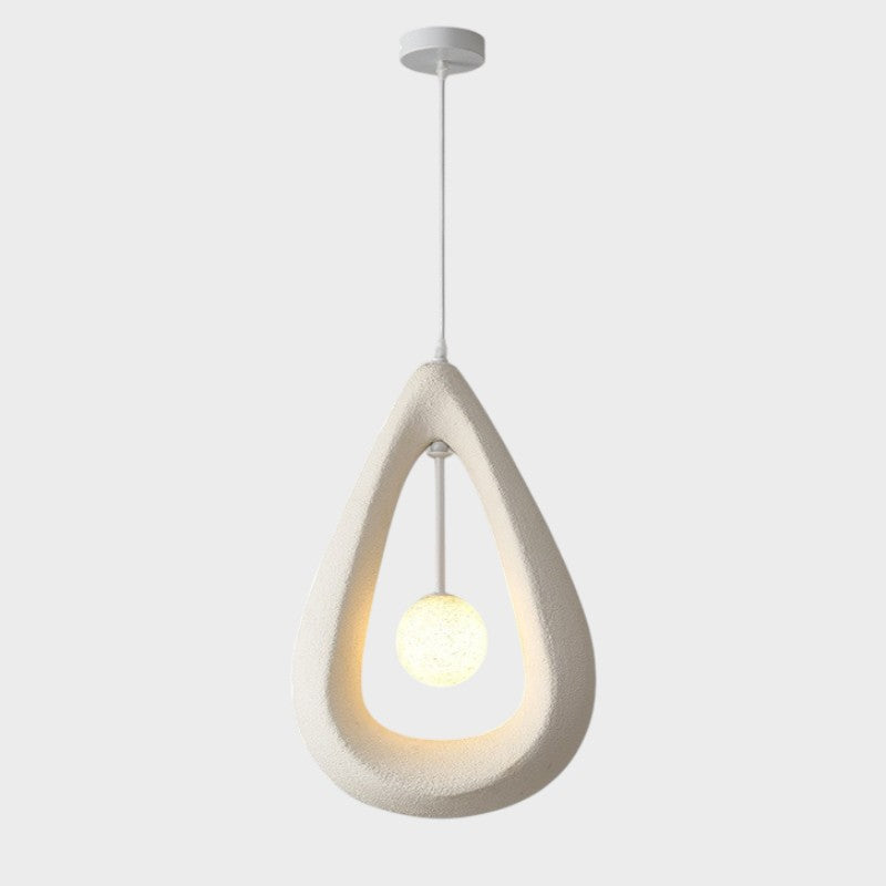Japandi ovale hanglamp