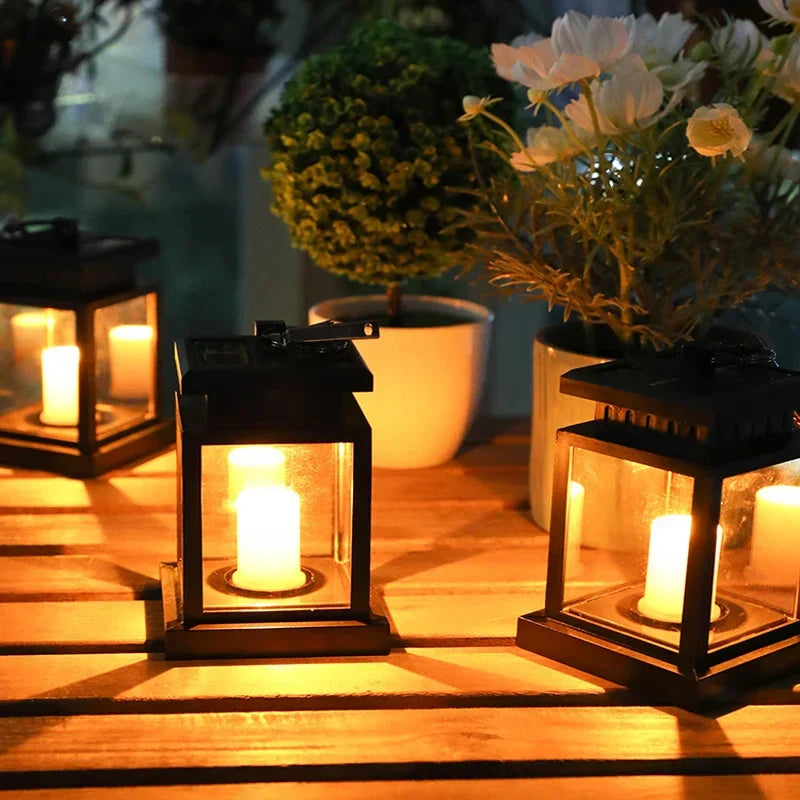 Solar LED Outdoor Lantern for Christmas Window Decorations