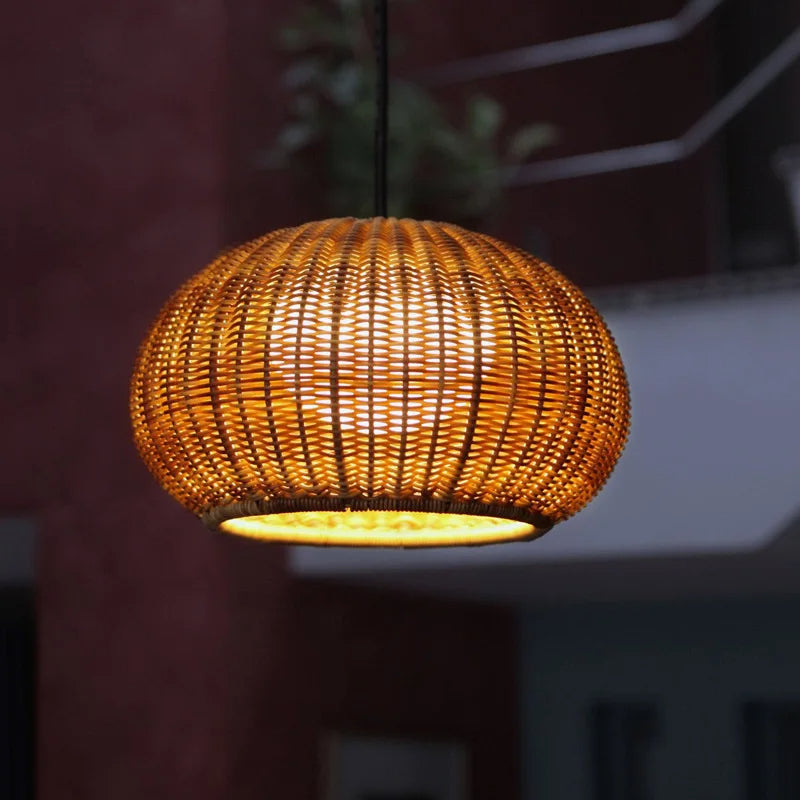 Organic Bamboo Pendant Light