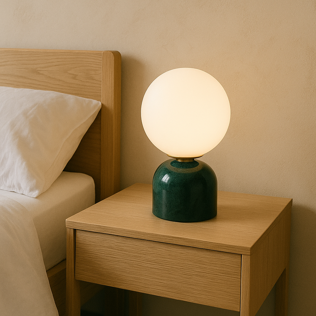 Marble Globe Table Lamp
