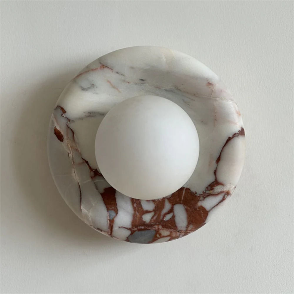 Marble Wall Sconce Modern Indoor LED Wall Light Elegant Fixture