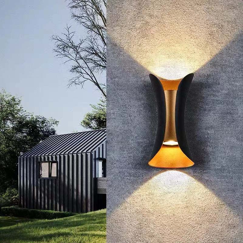 Sculpted Up-Down Outdoor LED Wall Light