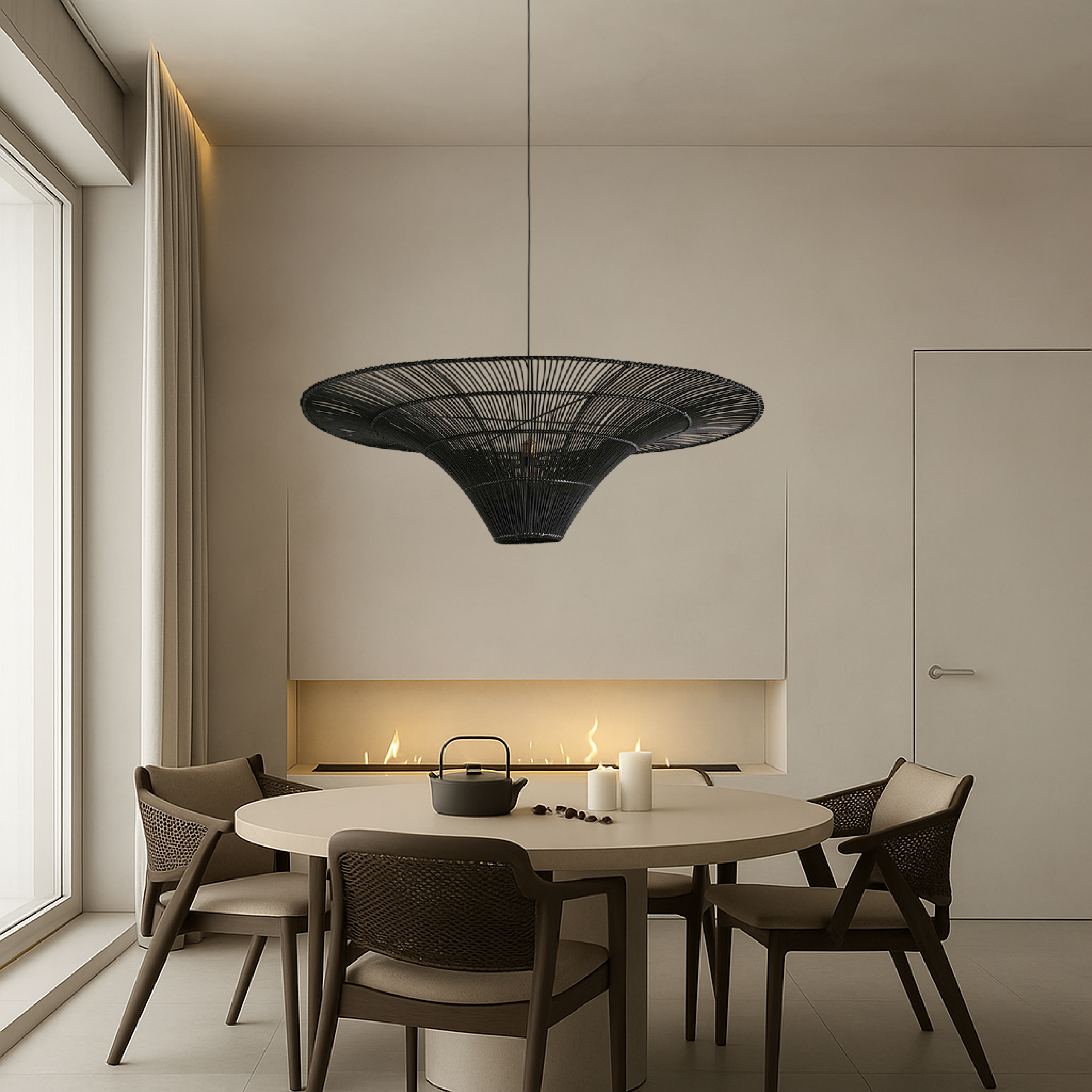 Rattan Dining Room Pendant Light
