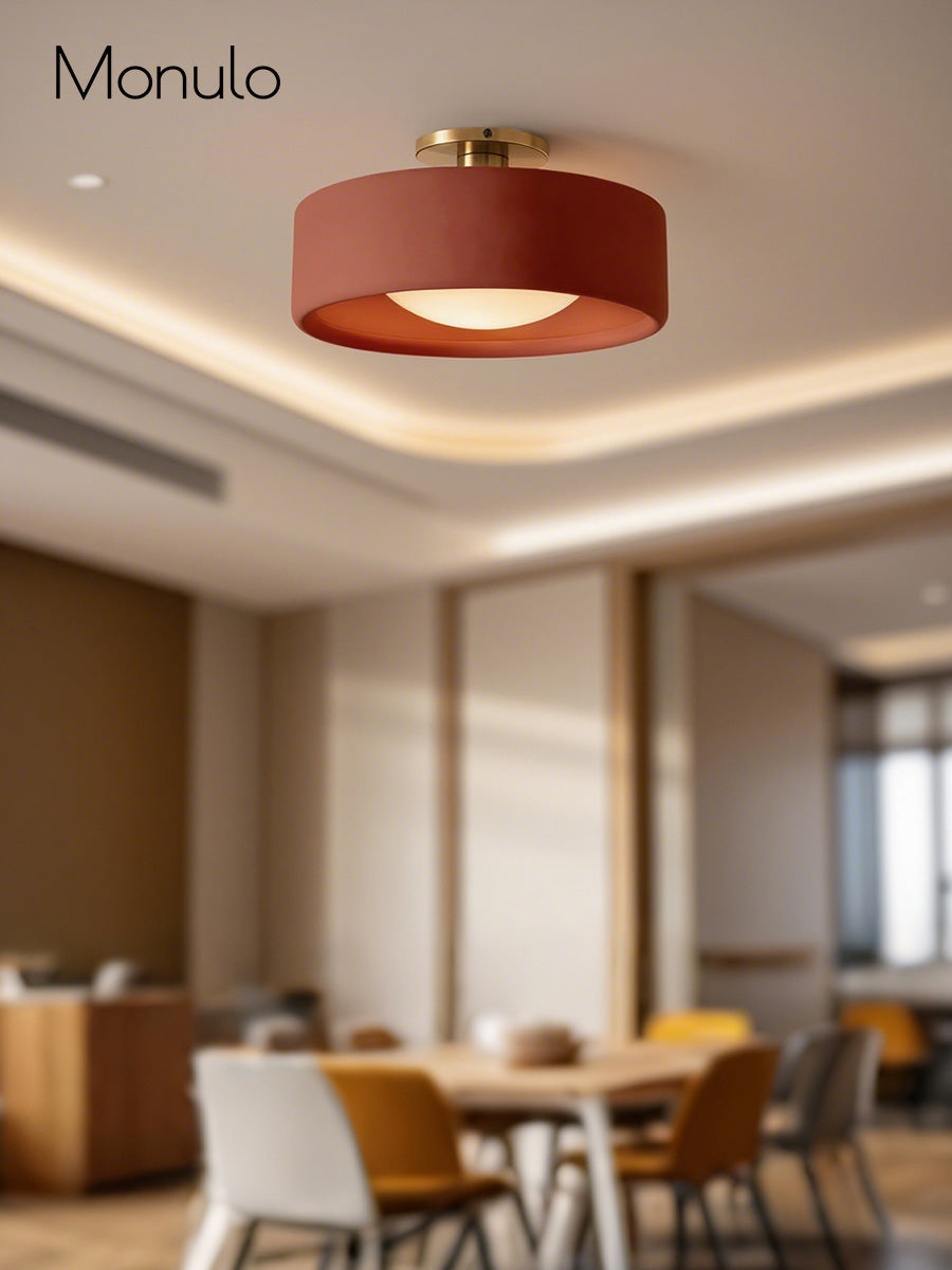 Porcelain Flush Mount Ceiling Light