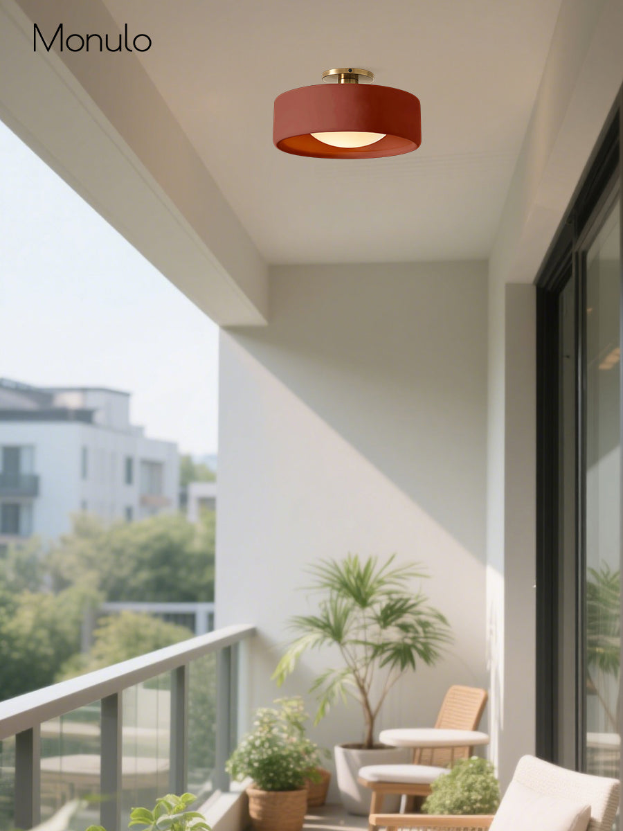 Porcelain Flush Mount Ceiling Light