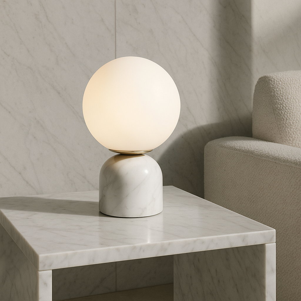 Marble Globe Table Lamp