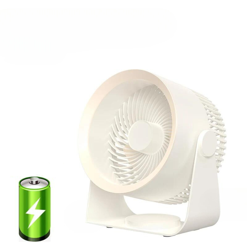 Draagbare Tafelventilator met Kantelstand en Circulaire Luchtopening