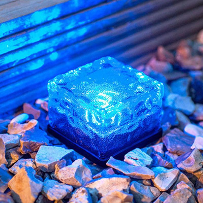 Zonne-energie Tuin Kubus Licht Met Kleurveranderend Water Ripple Effect
