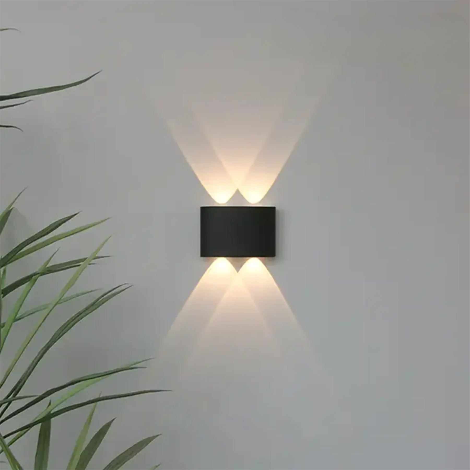 Geometric IP65 Outdoor Wall Light for Garden Illumination
