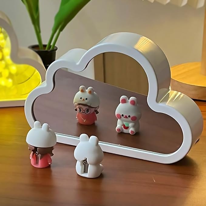 Tulip Table Lamp with Mirrored Glass Design