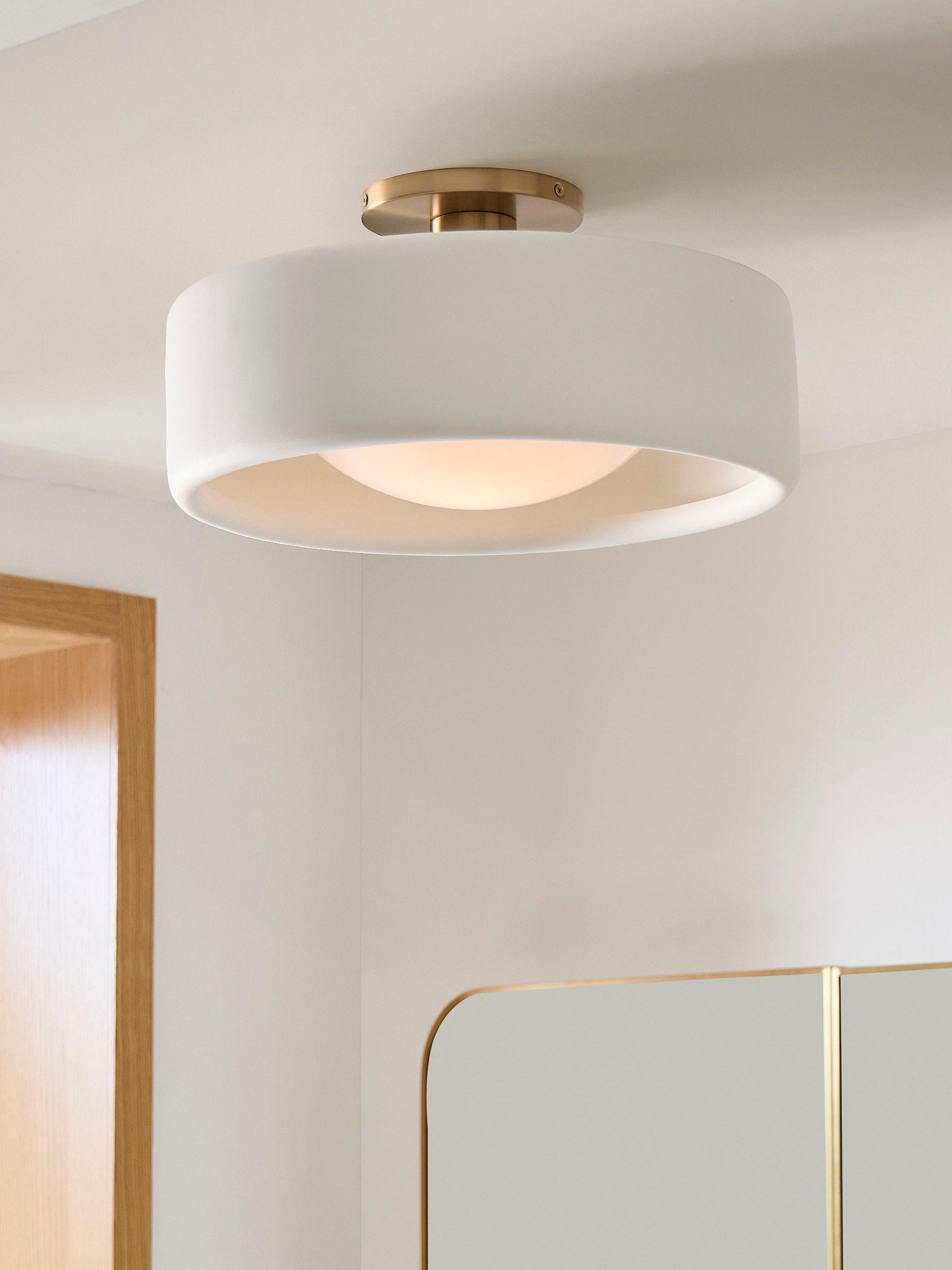 Porcelain Flush Mount Ceiling Light
