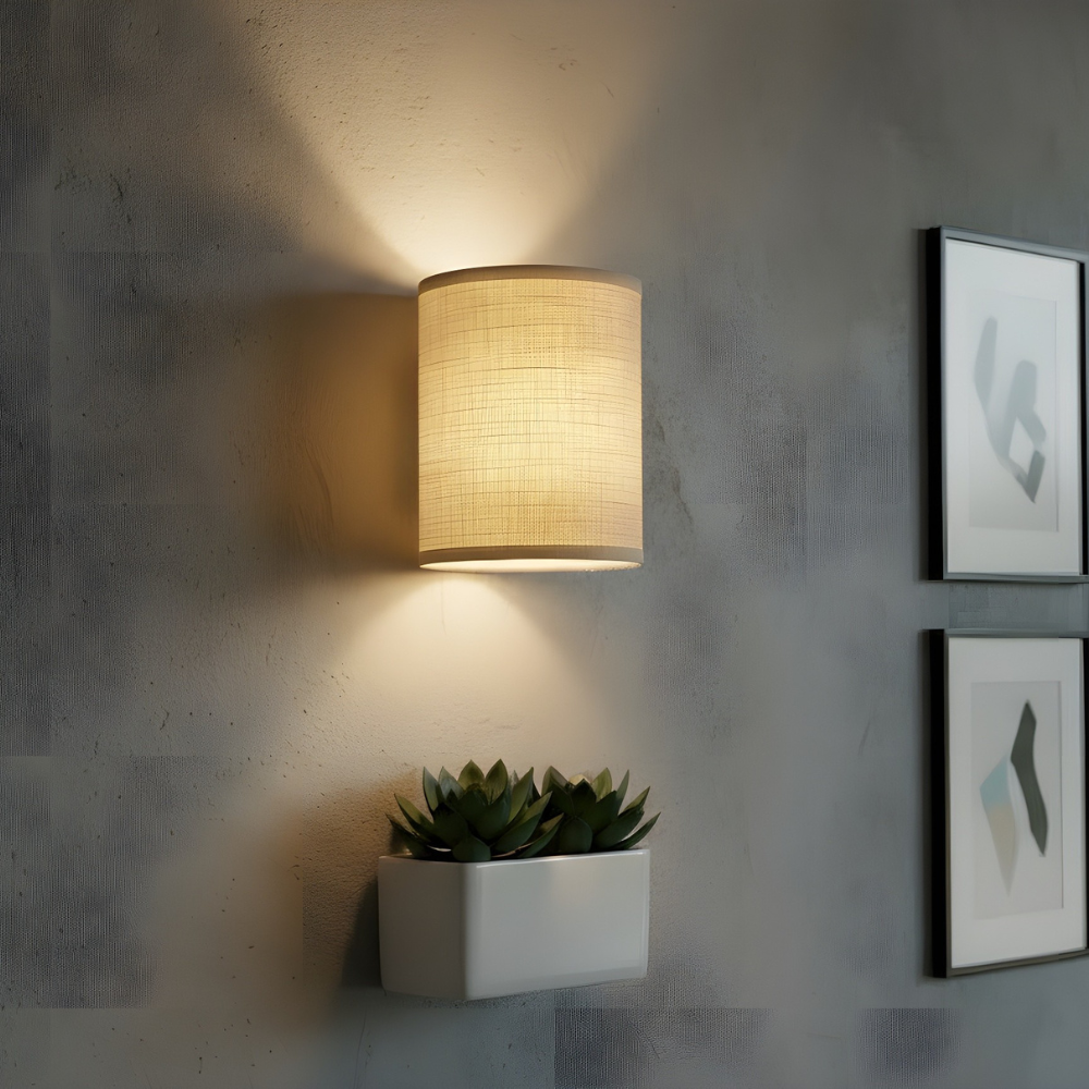 1+1 Free Fabric Wall Sconces