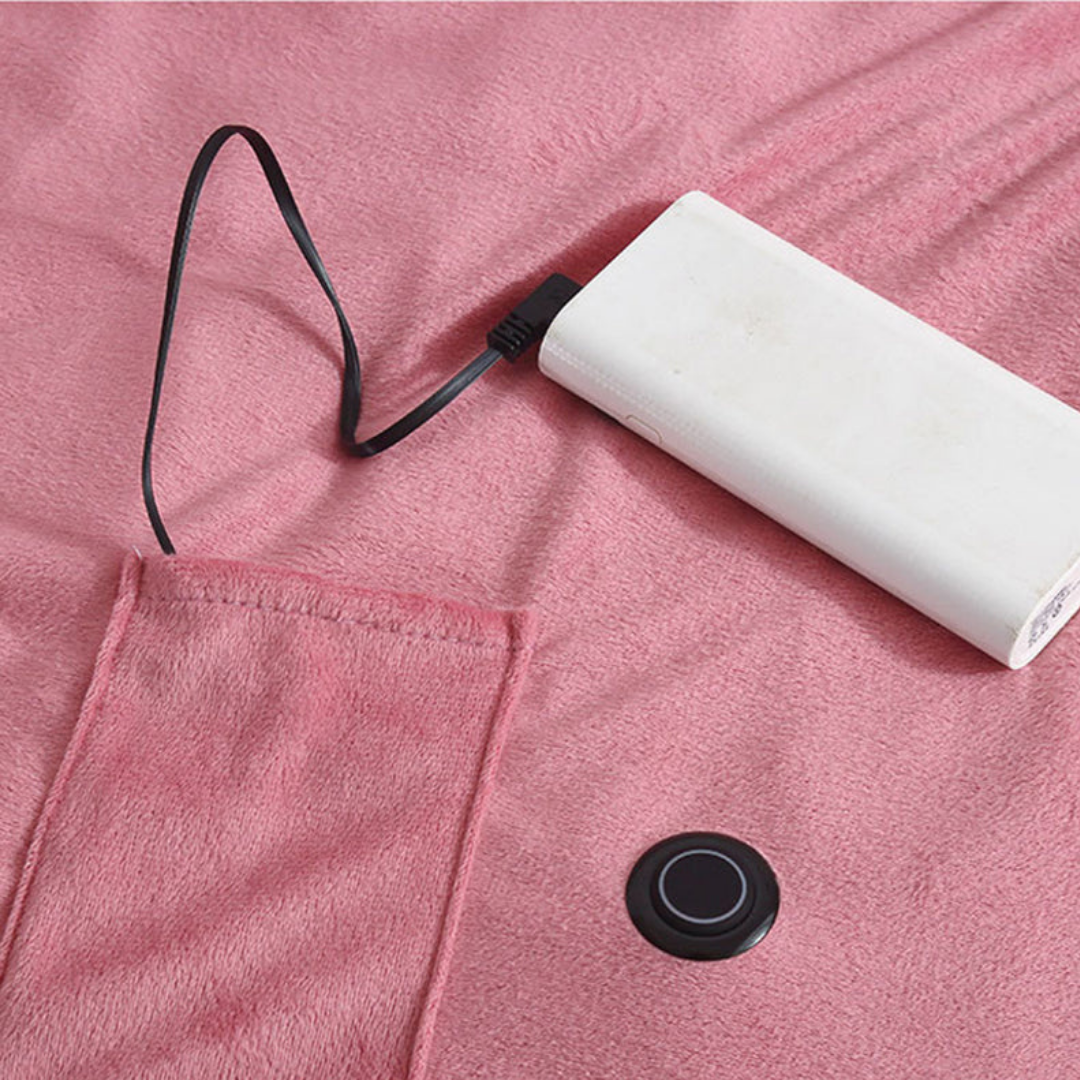 Couverture chauffante électrique douce pour canapé avec connexion USB