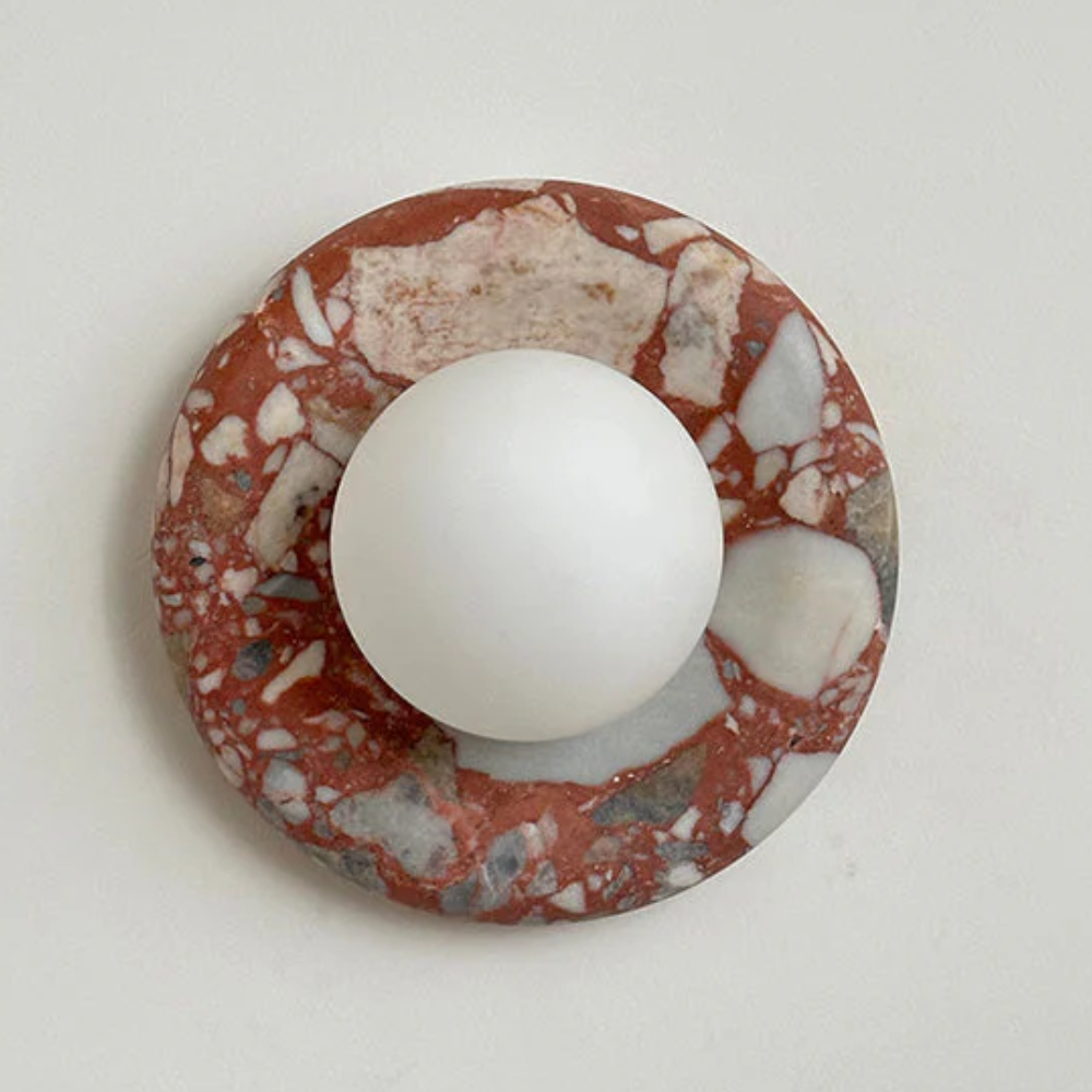 Marble Wall Sconce Modern Indoor LED Wall Light Elegant Fixture