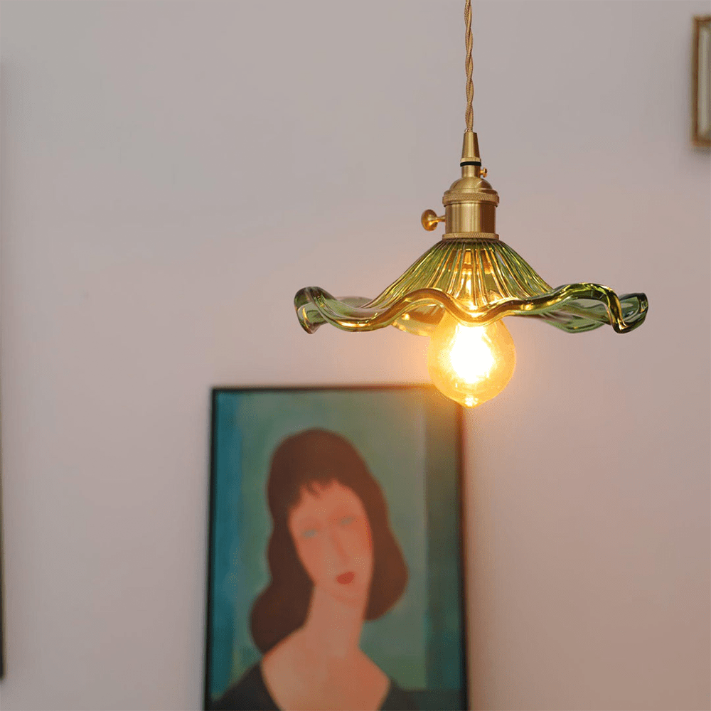 Vintage Hibiscus Pendant Light