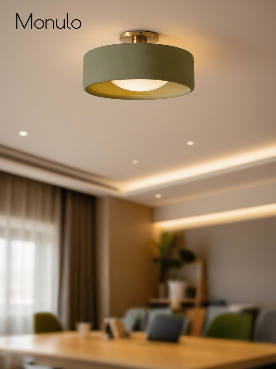 Porcelain Flush Mount Ceiling Light