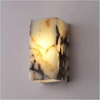 Minimalistisch Marmeren Kubus Wandlicht