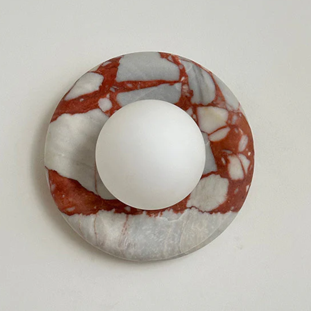 Marble Wall Sconce Modern Indoor LED Wall Light Elegant Fixture