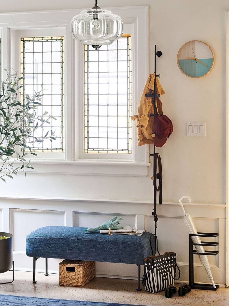 Vintage Milk Glass Semi-Flush Mount Pendant Light