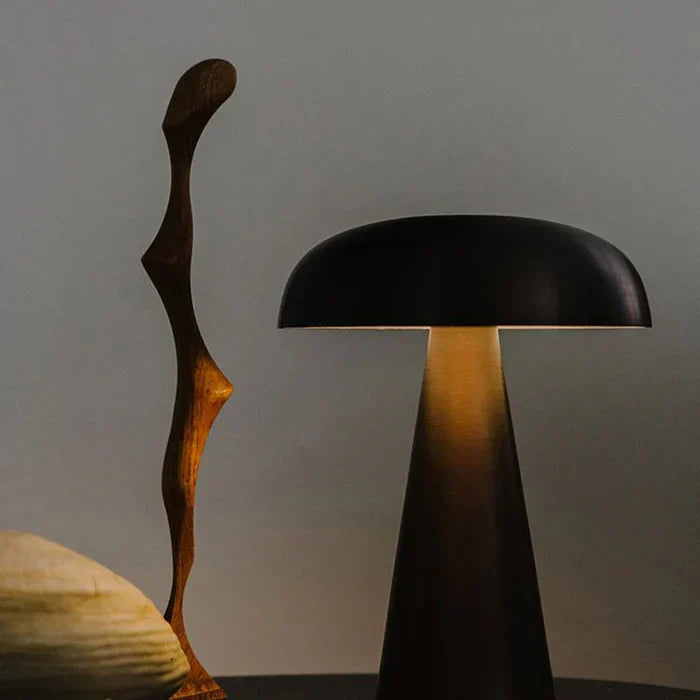 Metal Mushroom Table Lamp