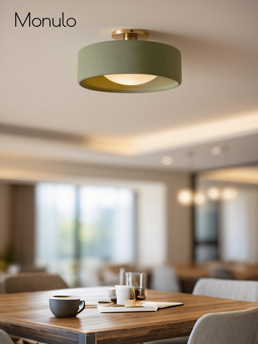 Porcelain Flush Mount Ceiling Light